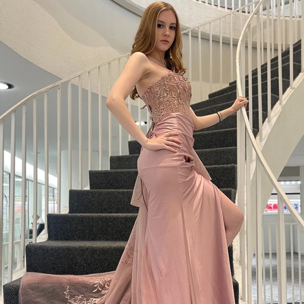 NEW LONG OFF SHOULDER SLEEVELESS SHEATH DRESS EMBROIDERED WITH SEQUINS AC 3010